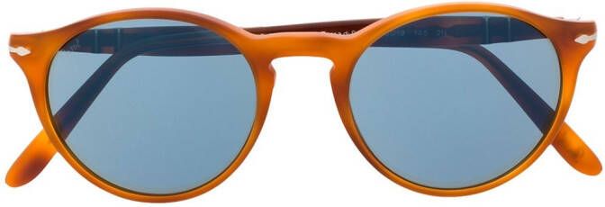 Persol Zonnebril met rond montuur Bruin