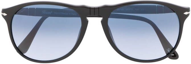 Persol Zonnebril met rond montuur Zwart