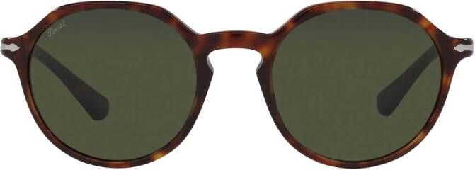 Persol Zonnebril met schildpadschild design Bruin