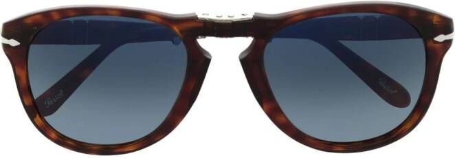 Persol Zonnebril met schildpadschild design Bruin