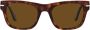 Persol Zonnebril met vierkant montuur Groen - Thumbnail 1