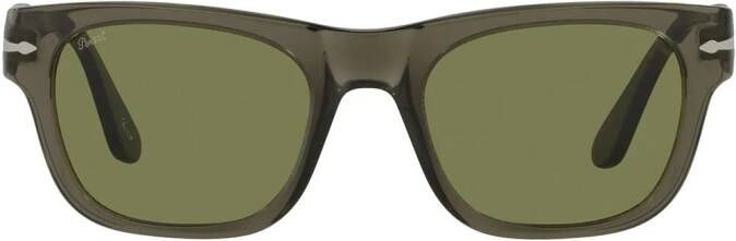 Persol Zonnebril met vierkant montuur Groen