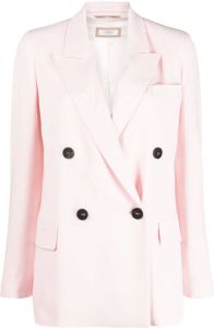 Peserico Blazer met dubbele rij knopen Roze