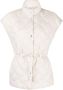Peserico Bodywarmer met kapmouwen Beige - Thumbnail 1