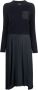 Peserico Midi-jurk met contrasterend stiksel Blauw - Thumbnail 1