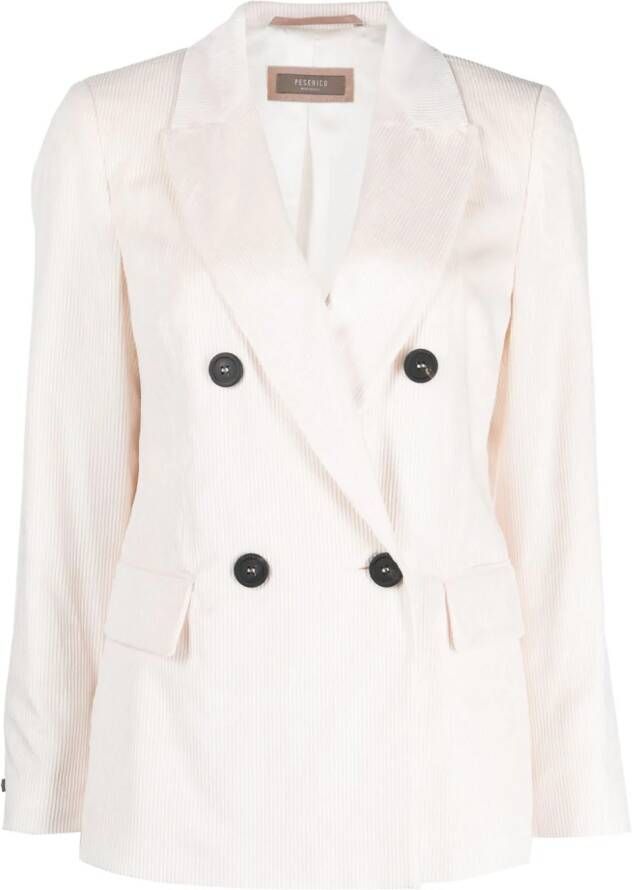 Peserico Ribfluwelen blazer Roze