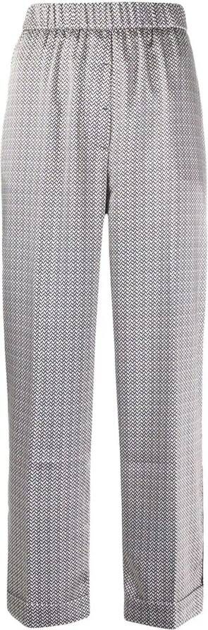Peserico Cropped broek Blauw