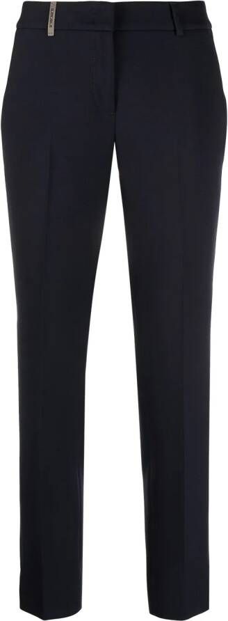 Peserico Cropped broek Blauw
