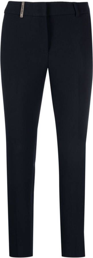 Peserico Cropped broek Blauw