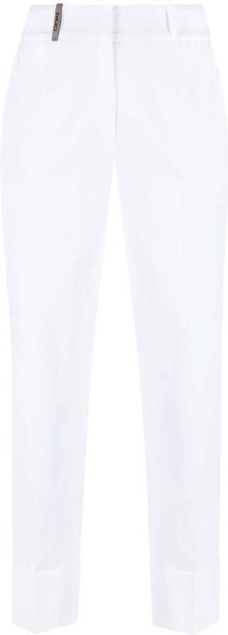 Peserico Cropped broek Wit