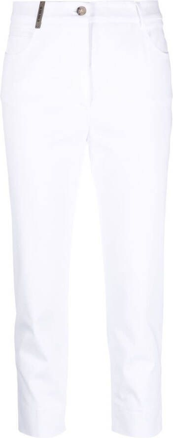 Peserico Cropped broek Wit