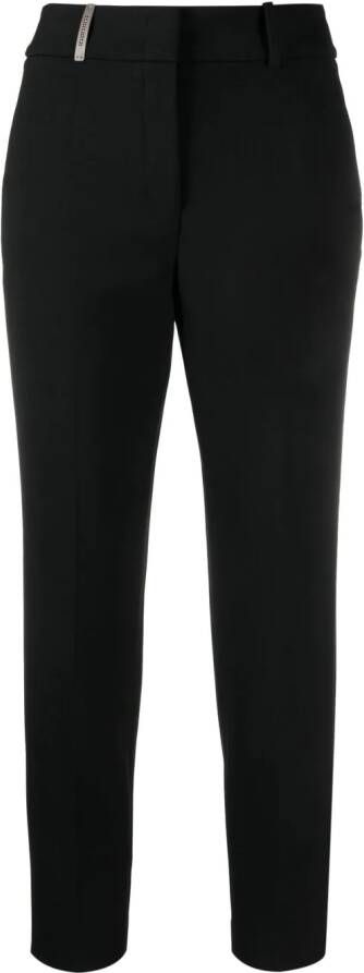 Peserico Cropped pantalon Zwart