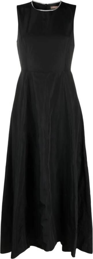 Peserico Flared maxi-jurk Zwart