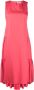 Peserico Gelaagde mouwloze jurk Roze - Thumbnail 1