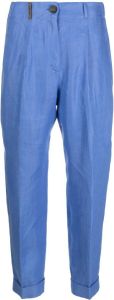 Peserico Geplooide pantalon Blauw