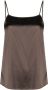 Peserico Geweven tanktop Bruin - Thumbnail 1