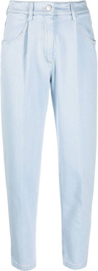 Peserico High waist jeans Blauw