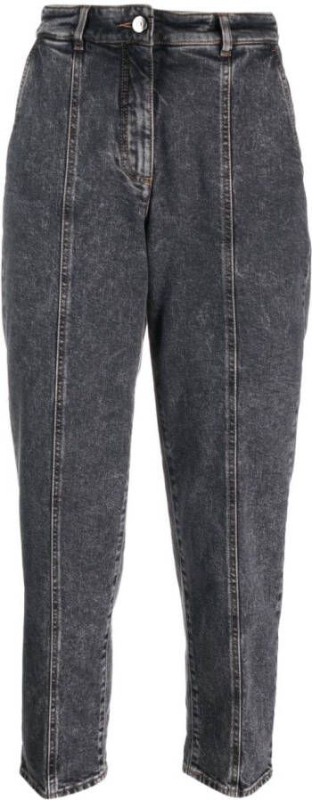 Peserico High waist jeans Grijs