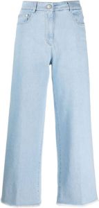 Peserico Jeans met wijde pijpen Blauw