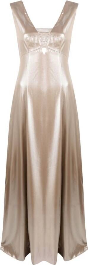 Peserico Flared jurk Beige