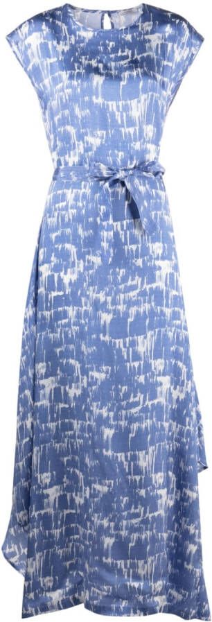 Peserico Maxi-jurk met print Blauw