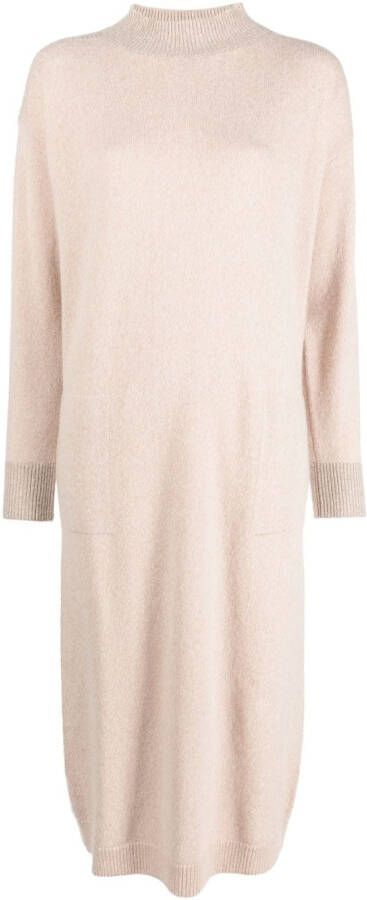 Peserico Midi-jurk met ceintuur Roze