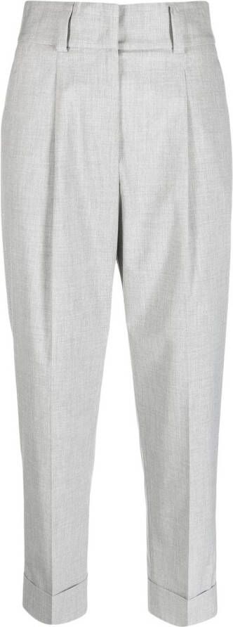 Peserico Pantalon met geplooid detail Grijs