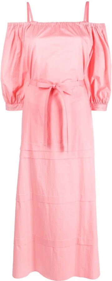 Peserico Jurk met ceintuur Roze