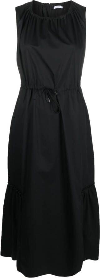 Peserico Mouwloze maxi-jurk Zwart