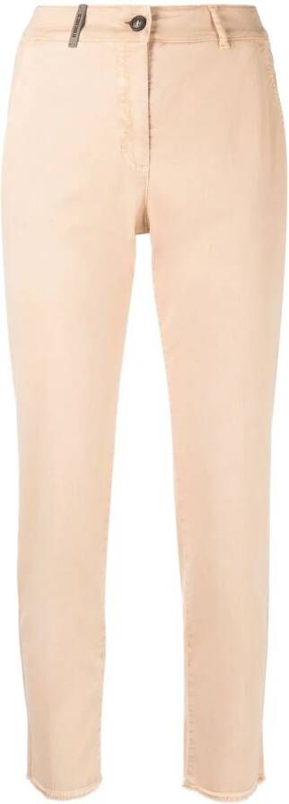 Peserico Straight broek Beige