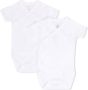 Petit Bateau Body met korte mouwen Wit - Thumbnail 1