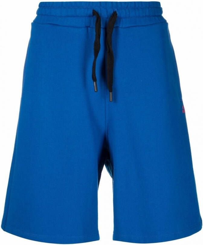 Peuterey Bermuda shorts met geborduurd logo Blauw