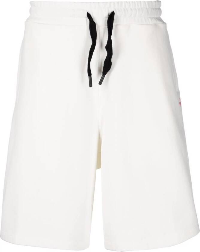 Peuterey Bermuda shorts met geborduurd logo Wit