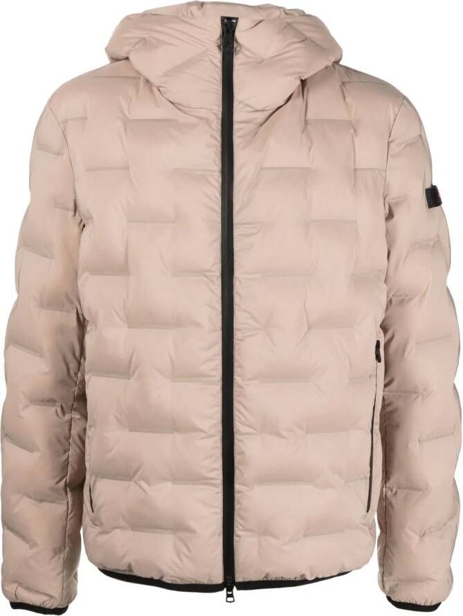 Peuterey Jack met logopatch Beige