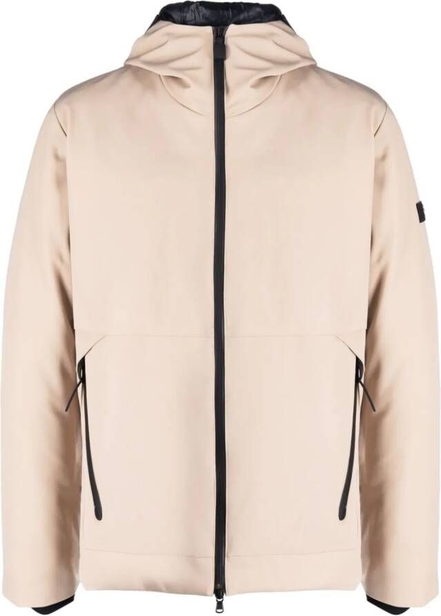 Peuterey Jack met logopatch Beige