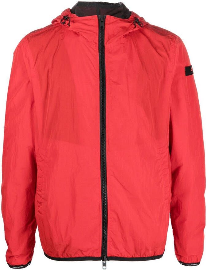 Peuterey Jack met logopatch Rood