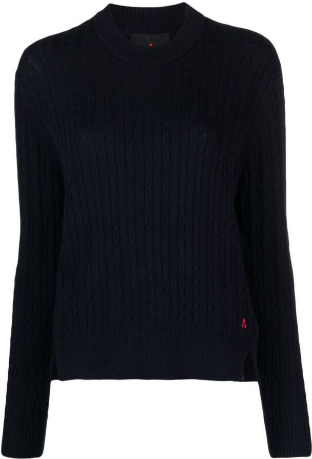 Peuterey Kabelgebreide trui Blauw