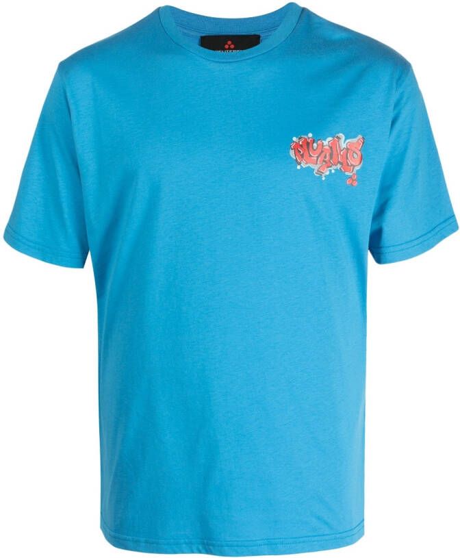 Peuterey T-shirt met logoprint Blauw