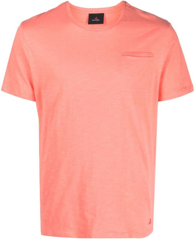Peuterey T-shirt met geborduurd logo Roze