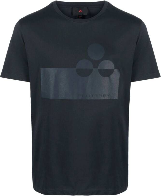 Peuterey T-shirt met logoprint Blauw