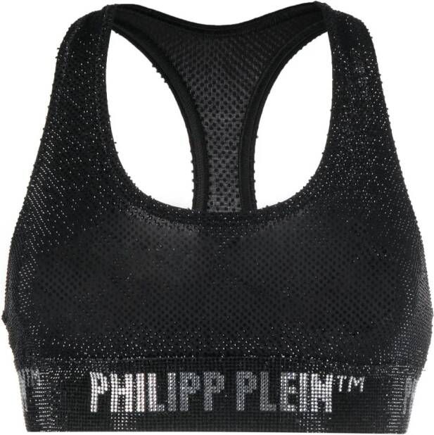 Philipp Plein Bh verfraaid met kristallen Zwart
