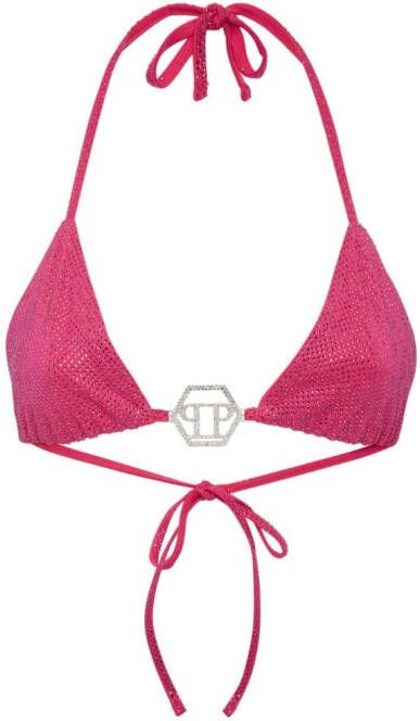 Philipp Plein Bikini met print Roze
