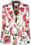 Philipp Plein Blazer met bloemenprint Wit - Thumbnail 1