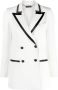 Philipp Plein Blazer met contrasterende afwerking Wit - Thumbnail 1