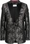 Philipp Plein Blazer met jacquard Zwart - Thumbnail 1