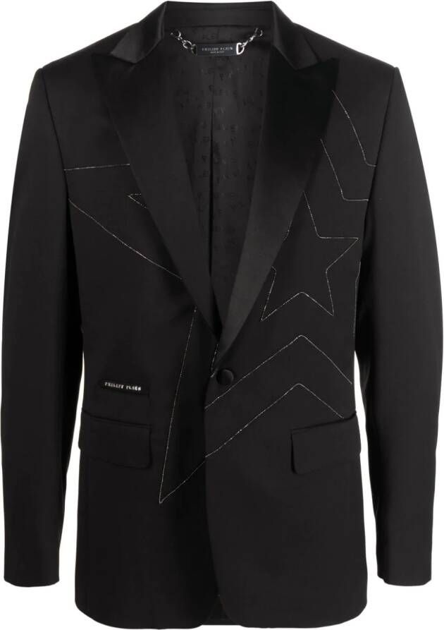 Philipp Plein Blazer met stras Zwart