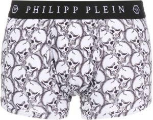 Philipp Plein Boxershorts met doodskop Wit