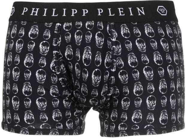 Philipp Plein Boxershorts met doodskopprint Zwart