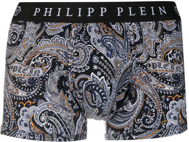 Philipp Plein Boxershorts met paisley-print Zwart