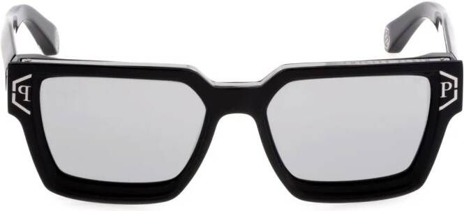 Philipp Plein Brave zonnebril met vierkant montuur Grijs